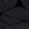 imageUtopia Bedding Queen Size Comforter Set with 2 Pillow Shams Bedding Comforter Sets Down Alternative White Comforters Soft and Comfortable Machine Washable Pack of 4Black
