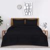 imageUtopia Bedding Queen Size Comforter Set with 2 Pillow Shams Bedding Comforter Sets Down Alternative White Comforters Soft and Comfortable Machine Washable Pack of 4Black