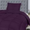 imageUtopia Bedding Queen Size Comforter Set with 2 Pillow Shams Bedding Comforter Sets Down Alternative White Comforters Soft and Comfortable Machine Washable Pack of 4Plum
