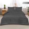 imageUtopia Bedding Queen Size Comforter Set with 2 Pillow Shams Bedding Comforter Sets Down Alternative White Comforters Soft and Comfortable Machine Washable Pack of 4Grey