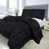 imageUtopia Bedding Queen Size Comforter Set with 2 Pillow Shams Bedding Comforter Sets Down Alternative White Comforters Soft and Comfortable Machine Washable Pack of 4Black