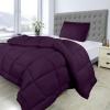 imageUtopia Bedding Queen Size Comforter Set with 2 Pillow Shams Bedding Comforter Sets Down Alternative White Comforters Soft and Comfortable Machine Washable Pack of 4Plum