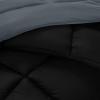 imageUtopia Bedding Queen Size Comforter Set with 2 Pillow Shams Bedding Comforter Sets Down Alternative White Comforters Soft and Comfortable Machine Washable Pack of 4GreyBlack