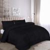 imageUtopia Bedding Queen Size Comforter Set with 2 Pillow Shams Bedding Comforter Sets Down Alternative White Comforters Soft and Comfortable Machine Washable Pack of 4Black