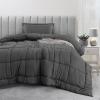imageUtopia Bedding Queen Size Comforter Set with 2 Pillow Shams Bedding Comforter Sets Down Alternative White Comforters Soft and Comfortable Machine Washable Pack of 4Grey