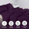 imageUtopia Bedding Queen Size Comforter Set with 2 Pillow Shams Bedding Comforter Sets Down Alternative White Comforters Soft and Comfortable Machine Washable Pack of 4Plum