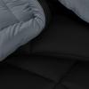 imageUtopia Bedding Queen Size Comforter Set with 2 Pillow Shams Bedding Comforter Sets Down Alternative White Comforters Soft and Comfortable Machine Washable Pack of 4GreyBlack