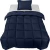imageUtopia Bedding Queen Size Comforter Set with 2 Pillow Shams Bedding Comforter Sets Down Alternative White Comforters Soft and Comfortable Machine Washable Pack of 4Navy