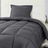 imageUtopia Bedding Queen Size Comforter Set with 2 Pillow Shams Bedding Comforter Sets Down Alternative White Comforters Soft and Comfortable Machine Washable Pack of 4Grey