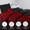 imageUtopia Bedding Queen Size Comforter Set with 2 Pillow Shams Bedding Comforter Sets Down Alternative White Comforters Soft and Comfortable Machine Washable Pack of 4BlackRed