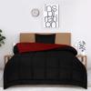 imageUtopia Bedding Queen Size Comforter Set with 2 Pillow Shams Bedding Comforter Sets Down Alternative White Comforters Soft and Comfortable Machine Washable Pack of 4BlackRed