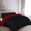 imageUtopia Bedding Queen Size Comforter Set with 2 Pillow Shams Bedding Comforter Sets Down Alternative White Comforters Soft and Comfortable Machine Washable Pack of 4BlackRed