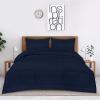 imageUtopia Bedding Queen Size Comforter Set with 2 Pillow Shams Bedding Comforter Sets Down Alternative White Comforters Soft and Comfortable Machine Washable Pack of 4Navy