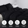 imageUtopia Bedding Queen Size Comforter Set with 2 Pillow Shams Bedding Comforter Sets Down Alternative White Comforters Soft and Comfortable Machine Washable Pack of 4Black