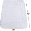 imageUtopia Bedding Quilted Fitted Mattress Pad  Elastic Fitted Mattress Protector  Mattress Cover Stretches up to 16 Inches Deep  Machine Washable Mattress Topper Bulk Pack of 10 Twin