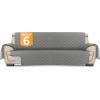imageUtopia Bedding Reversible Oversized Sofa Couch Cover Water Resistant Slipcover Furniture Protector with Foam Sticks and Elastic Straps for Kids Dogs Pets 35 Seater GrayLight GrayGrayLight Gray