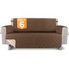 imageUtopia Bedding Reversible Oversized Sofa Couch Cover Water Resistant Slipcover Furniture Protector with Foam Sticks and Elastic Straps for Kids Dogs Pets 35 Seater GrayLight GrayBrownBeige