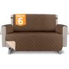 imageUtopia Bedding Reversible Oversized Sofa Couch Cover Water Resistant Slipcover Furniture Protector with Foam Sticks and Elastic Straps for Kids Dogs Pets 35 Seater GrayLight GrayBrownBeige