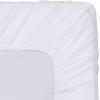 imageUtopia Bedding Twin Fitted Sheets  Bulk Pack of 2 Bottom Sheets  Soft Brushed Microfiber  Deep Pockets  Shrinkage ampamp Fade Resistant  Easy Care Twin BeigeWhite