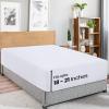 imageUtopia Bedding Twin Fitted Sheets  Bulk Pack of 2 Bottom Sheets  Soft Brushed Microfiber  Deep Pockets  Shrinkage ampamp Fade Resistant  Easy Care Twin BeigeWhite