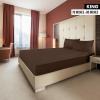 imageUtopia Bedding Twin Fitted Sheets  Bulk Pack of 2 Bottom Sheets  Soft Brushed Microfiber  Deep Pockets  Shrinkage ampamp Fade Resistant  Easy Care Twin BeigeBrown