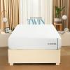 imageUtopia Bedding Twin Fitted Sheets  Bulk Pack of 2 Bottom Sheets  Soft Brushed Microfiber  Deep Pockets  Shrinkage ampamp Fade Resistant  Easy Care Twin BeigeWhite