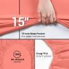 imageUtopia Bedding Twin Fitted Sheets  Bulk Pack of 2 Bottom Sheets  Soft Brushed Microfiber  Deep Pockets  Shrinkage ampamp Fade Resistant  Easy Care Twin BeigeCoral