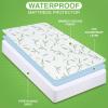 imageUtopia Bedding Waterproof Mattress Protector Twin Size Viscose Made from Bamboo Mattress Cover 200 GSM Fits 15 Inches Deep Breathable Fitted Style with Stretchable PocketsQueen
