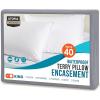 imageUtopia Bedding Waterproof Pillow Protectors with Zipper Standard Size 2 Pack Terry Pillow Covers Bed Bug and Dust Mite ProofGray