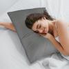 imageUtopia Bedding Waterproof Pillow Protectors with Zipper Standard Size 2 Pack Terry Pillow Covers Bed Bug and Dust Mite ProofGray