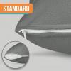 imageUtopia Bedding Waterproof Pillow Protectors with Zipper Standard Size 2 Pack Terry Pillow Covers Bed Bug and Dust Mite ProofGray