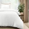 imageUtopia Bedding Duvet Cover Queen Size  1 Duvet Cover with 2 Pillow Shams 3 Pieces Comforter Cover with Zipper Closure  Ultra Soft Brushed Microfiber 90 X 90 Inches Queen Quatrefoil AquaSeer Sucker White