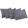 imageUtopia Bedding Queen Pillow Cases  80 Pack  Soft Microfiber Fabric  Envelope Closure  Pillow Covers 20 X 30 Inches Grey