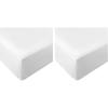 imageUtopia Bedding Twin Fitted Sheets  Bulk Pack of 2 Bottom Sheets  Soft Brushed Microfiber  Deep Pockets  Shrinkage ampamp Fade Resistant  Easy Care Twin BeigeWhite
