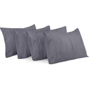 imageUtopia Bedding Queen Pillow Cases  80 Pack  Soft Microfiber Fabric  Envelope Closure  Pillow Covers 20 X 30 Inches Grey