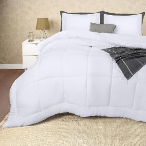 imageUtopia Bedding Queen Size Comforter Set with 2 Pillow Shams Bedding Comforter Sets Down Alternative White Comforters Soft and Comfortable Machine Washable Pack of 4White