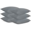 imageUtopia Bedding Bed Pillows for Sleeping White Queen Size Set of 6 Hotel Pillow Cooling Pillows for Side Back or Stomach SleepersGrey