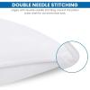 imageUtopia Bedding Bed Pillows for Sleeping White Queen Size Set of 6 Hotel Pillow Cooling Pillows for Side Back or Stomach SleepersWhite