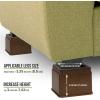 imageUtopia Bedding Bed Risers 2 Inch  Pack of 4  Adjustable Furniture Risers 2 ampamp 4 inch  Anti Slip Foam ampamp Rubber Pad  Stackable Bed Lifts Risers Heavy Duty for Sofa Bed Table Couch ampamp Chair BrownBrown