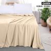 imageUtopia Bedding Flat Sheet  1 Pack Twin Navy Soft Brushed Microfiber Fabric  Shrinkage ampamp Fade Resistant Top Sheet  Easy Care Bed SheetBeige