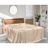 imageUtopia Bedding Flat Sheet  1 Pack Twin Navy Soft Brushed Microfiber Fabric  Shrinkage ampamp Fade Resistant Top Sheet  Easy Care Bed SheetBeige
