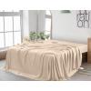 imageUtopia Bedding Flat Sheet  1 Pack Twin Navy Soft Brushed Microfiber Fabric  Shrinkage ampamp Fade Resistant Top Sheet  Easy Care Bed SheetBeige