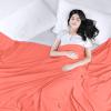 imageUtopia Bedding Flat Sheet  1 Pack Twin Navy Soft Brushed Microfiber Fabric  Shrinkage ampamp Fade Resistant Top Sheet  Easy Care Bed SheetCoral