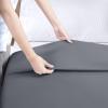 imageUtopia Bedding Flat Sheet  1 Pack Twin Navy Soft Brushed Microfiber Fabric  Shrinkage ampamp Fade Resistant Top Sheet  Easy Care Bed SheetGrey