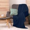 imageUtopia Bedding Flat Sheet  1 Pack Twin Navy Soft Brushed Microfiber Fabric  Shrinkage ampamp Fade Resistant Top Sheet  Easy Care Bed SheetNavy