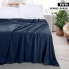 imageUtopia Bedding Flat Sheet  1 Pack Twin Navy Soft Brushed Microfiber Fabric  Shrinkage ampamp Fade Resistant Top Sheet  Easy Care Bed SheetNavy