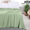 imageUtopia Bedding Flat Sheet  1 Pack Twin Navy Soft Brushed Microfiber Fabric  Shrinkage ampamp Fade Resistant Top Sheet  Easy Care Bed SheetSage
