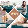 imageUtopia Bedding Flat Sheet  1 Pack Twin Navy Soft Brushed Microfiber Fabric  Shrinkage ampamp Fade Resistant Top Sheet  Easy Care Bed SheetTeal