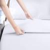imageUtopia Bedding Flat Sheet  1 Pack Twin Navy Soft Brushed Microfiber Fabric  Shrinkage ampamp Fade Resistant Top Sheet  Easy Care Bed SheetWhite