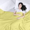 imageUtopia Bedding Flat Sheet  1 Pack Twin Navy Soft Brushed Microfiber Fabric  Shrinkage ampamp Fade Resistant Top Sheet  Easy Care Bed SheetYellow